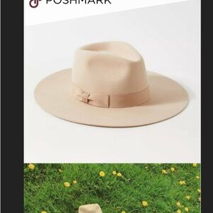Urban outfitters flat brim felt fedora